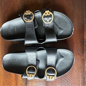 Tory Burch Slides, women’s 7, Black